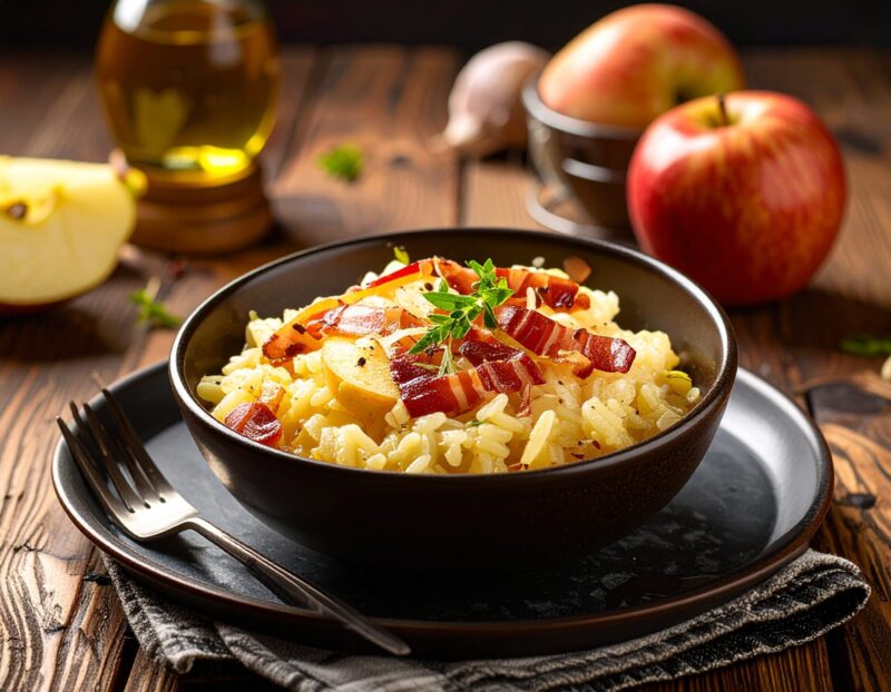 risotto speck e mela